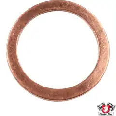 Sealing ring for injection system, copper