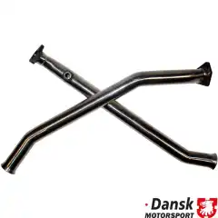 crosspipe type Bischoff med trekantflens 993 oval .  katt bypass