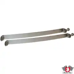 Exhaust metal band set for cup-pipe, 2 pieces, stainless steel