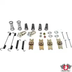 Hardware kit for parking brake shoes