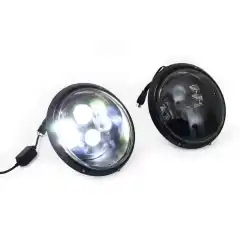 Godkjente led lamper 912 911 964<br />
Headlamps with built in LED Internals <b>LHD Clear Lens</b> for Porsche 911/964 - <b>Black edition.se bilder</b><br />
<br />
LED Headlamps LHD Clear Lens Porsche 911/964<br />
Disse er <b>E-Merket   (E13)  og DOT</b><br />
<br />
<b>Colour Temperature:</b> 6000-6500k<br />
<b>Low Beam: </b>1134LM @32W<br />
<b>High Beam:</b> 1590LM @38W<br />
8pcs of 10W LED<br />
<br />
<b>ECE Reg:</b> 112 <b>IP67</b> ISO CE ROHS<br />
<br />
Replacement lenses are available. Please order 64463111132/1<br />
<br />
**If you are fitting those headlights to a 964 or late 911, please make sure you DO NOT have option code M605 headlight levelling system. If it is fitted with this option code then you will simply lose the ability to adjust the headlamp levelling<br />
<br />
For Installation Instructions please <a href="https://www.design911.com/uploads/pdfs/H5_to_LED_H4.pdf" target="blank_">CLICK HERE</a><br />
<br />
Spare lenses are available separately. Please order part number 9116311149X<br />
 