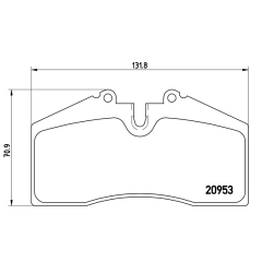 BREMSEKLOSSER FRONT 993 C2/C4 964RS/ 968CS/ 944T / 928 87-91